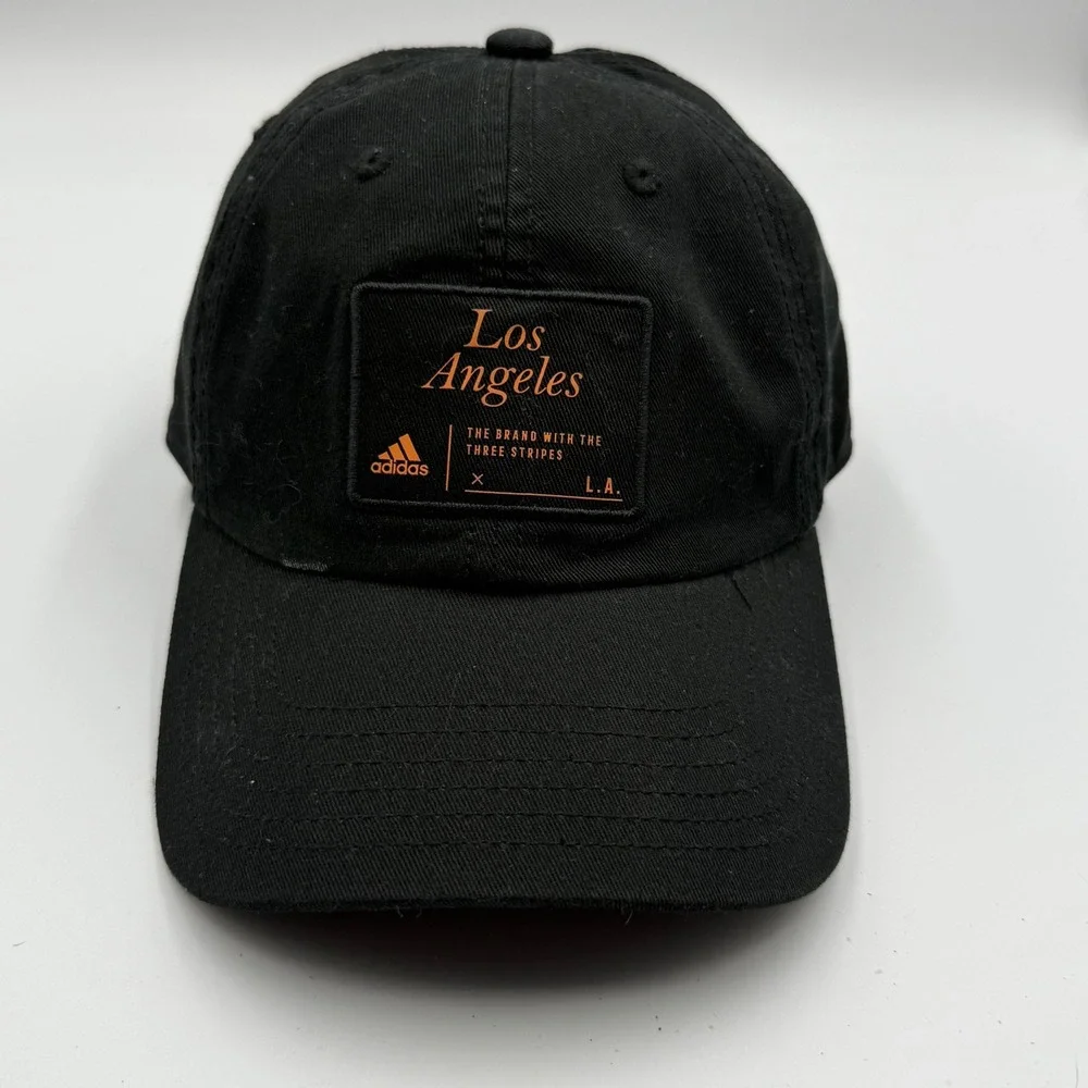 Adidas Los‎ Angeles Hat Baseball Cap Adjustable Strapback Black Mens
